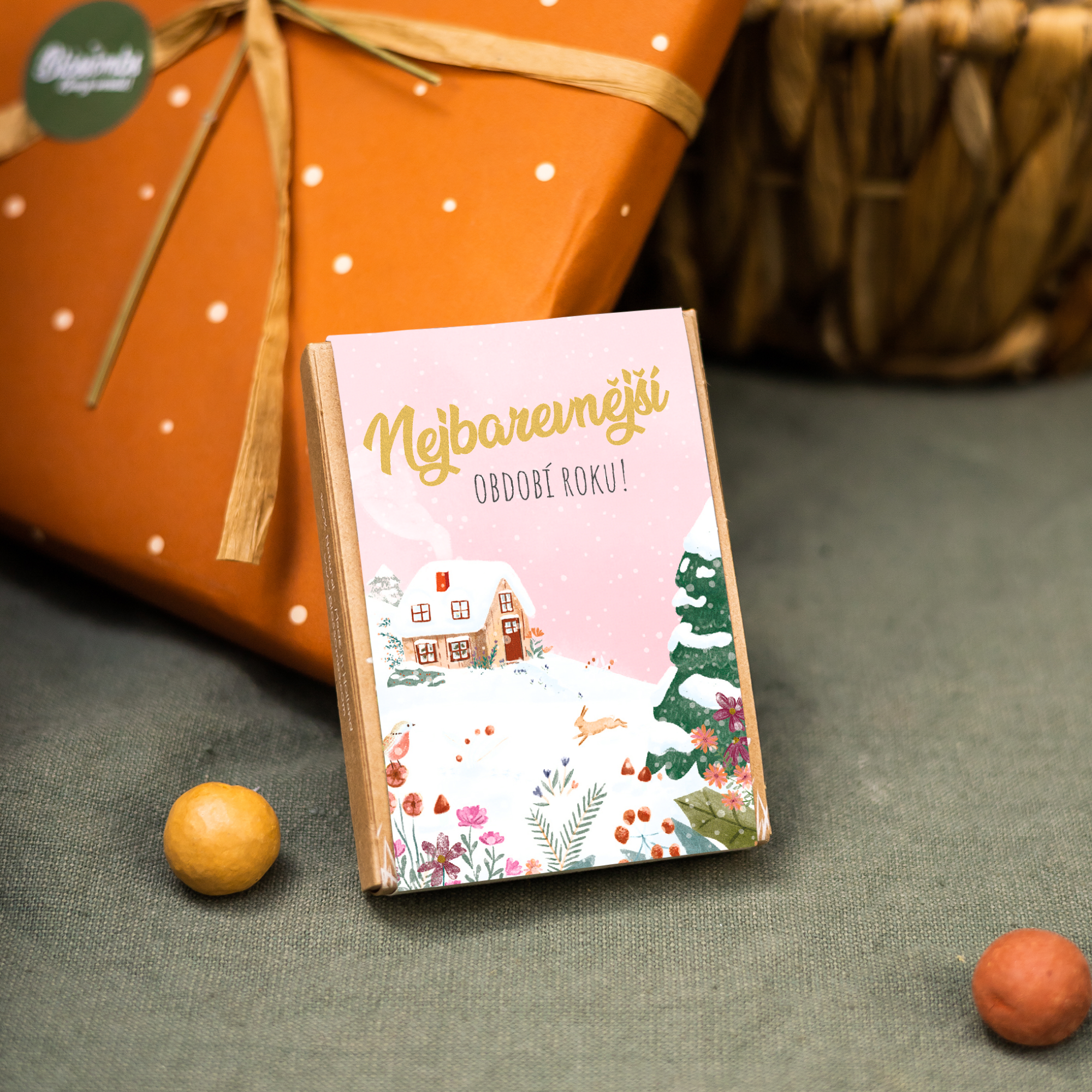 Blossombs Semínkové bomby - Dárková sada mini - Nejbarevnější období (4 ks)