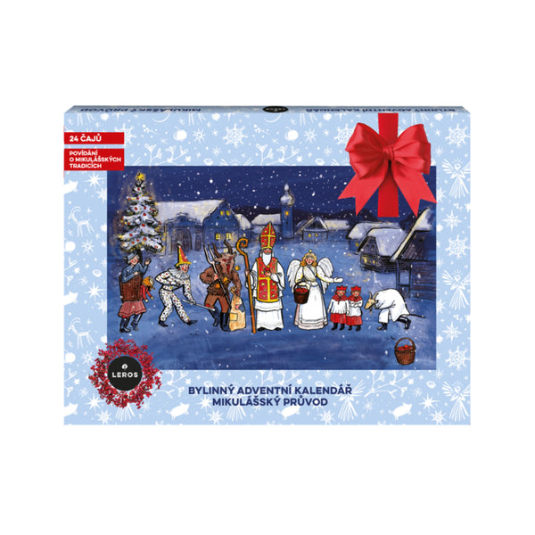 903837 Kalendář adventní bylinný - Mikulášský průvod 24 sáčků 45 g LEROS-1