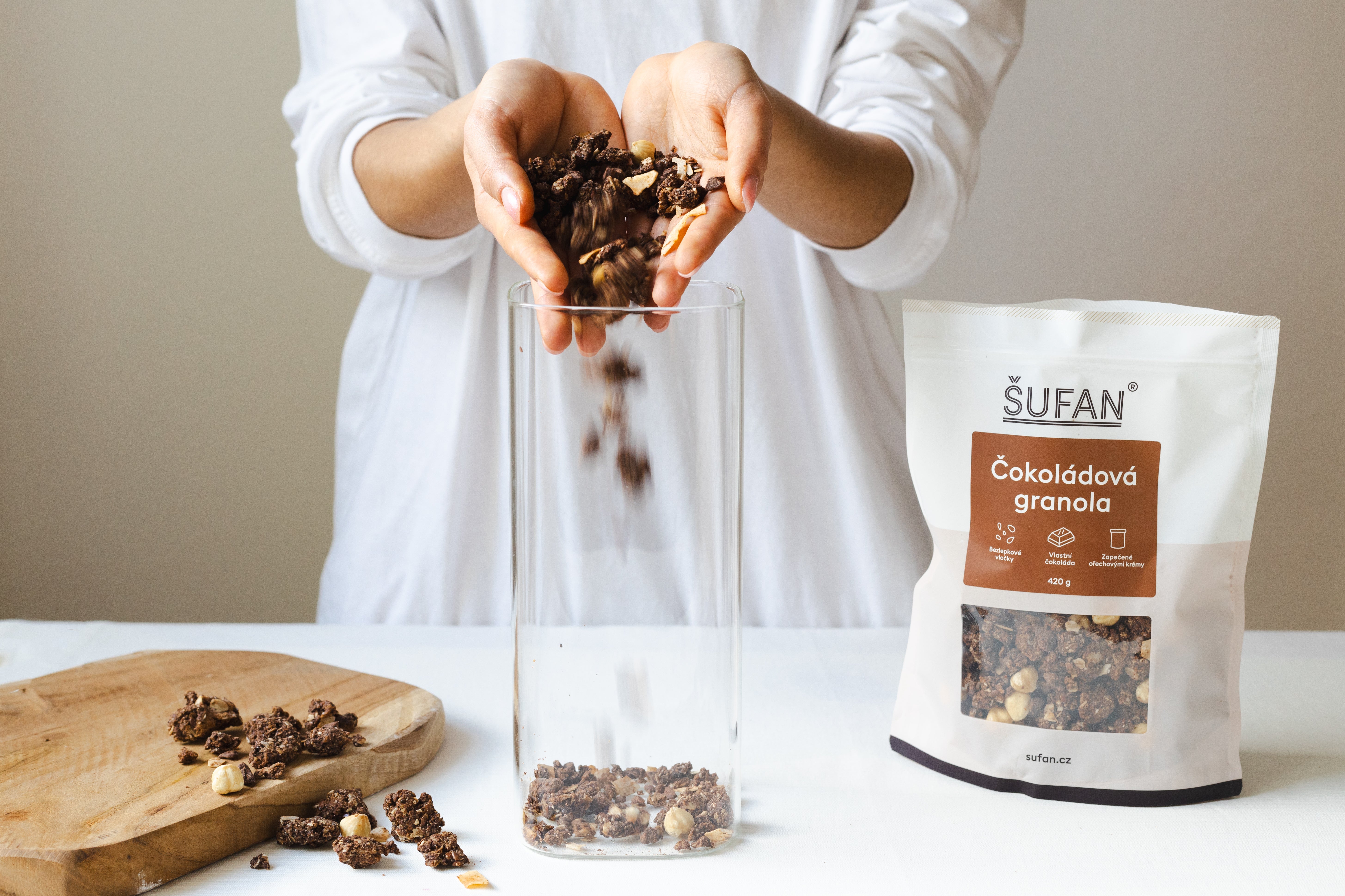 Šufan Granola čokoládová (sáček 420 g)