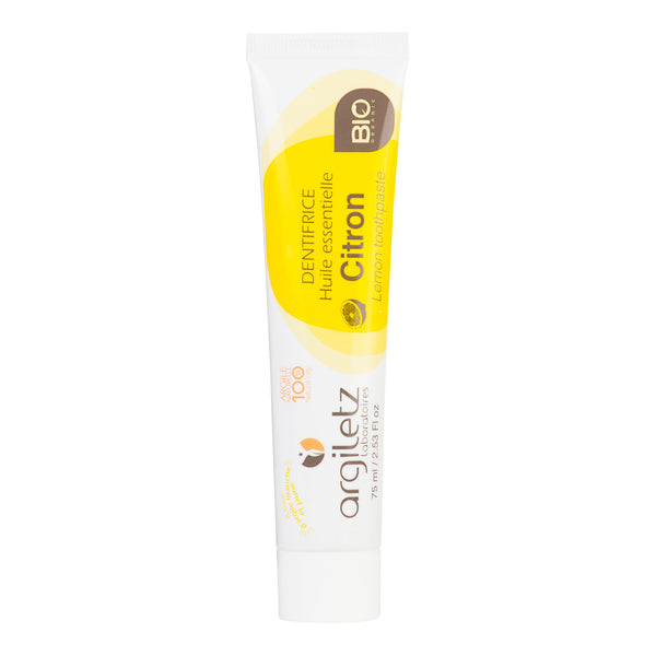 926016 Zubní pasta s bílým a žlutým jílem citron 75 ml BIO ARGILETZ-1