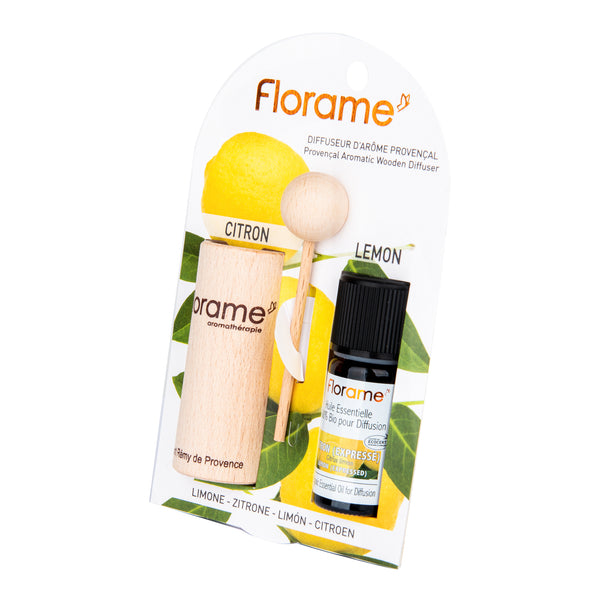 932058 Difuzér provensálský dřevěný + éterický olej Citron 10 ml BIO FLORAME-2