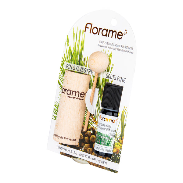 932064 Difuzér provensálský dřevěný + éterický olej Borovice 10 ml BIO FLORAME-2