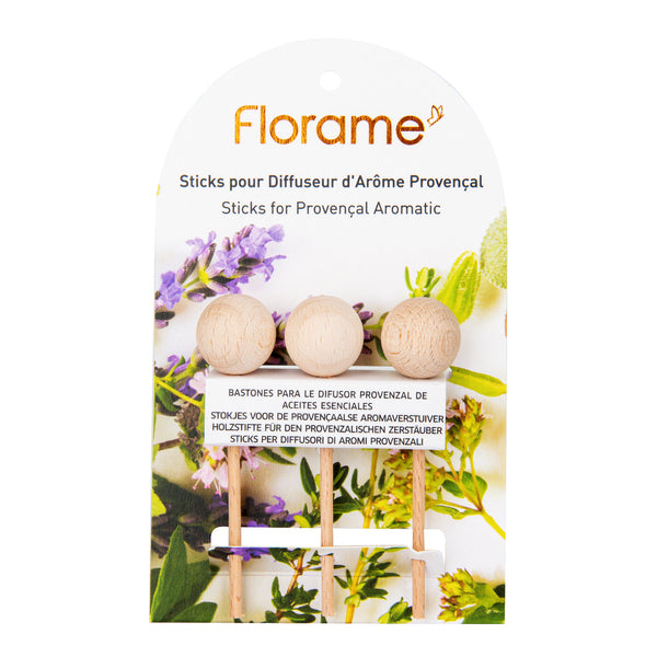 932066 Náhradní tyčinky pro difuzér provensálský dřevěný 3 kusy FLORAME-1