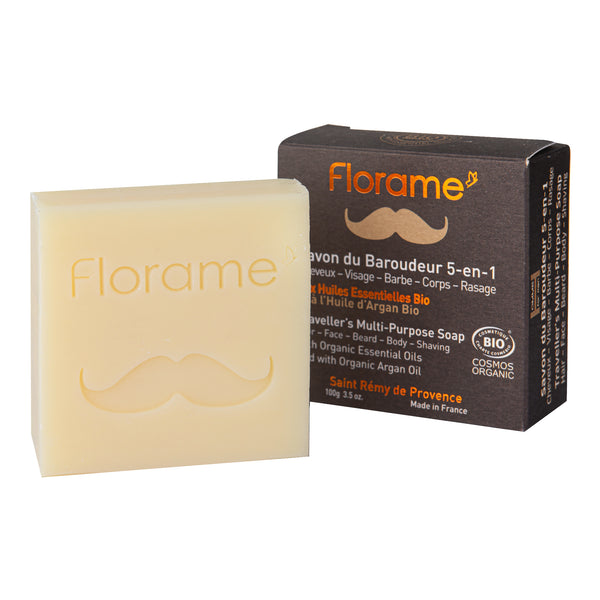 944214 Univerzální mýdlo 5v1 HOMME — vlasy, obličej, vousy, holení, tělo 100 g BIO FLORAME-2