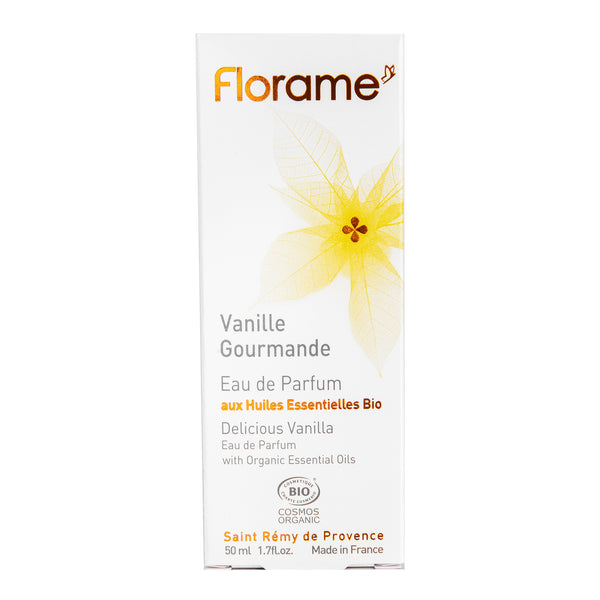 944221 Parfémová voda přírodní VANILLE GOURMANDE — lahodná vanilka 50 ml BIO FLORAME-2