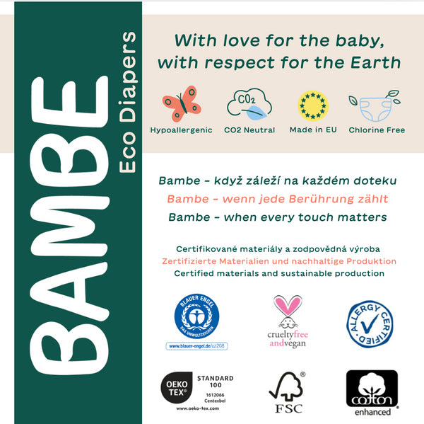 Bambe Ekoplenky - vel. M (5 - 10 kg) (36 ks)