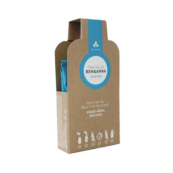 Ben & Anna Sprchový gel v prášku (2×20 g) - Blue Basil