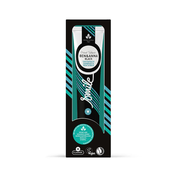 Ben & Anna Bělicí zubní pasta s fluoridem (75 ml) - Black