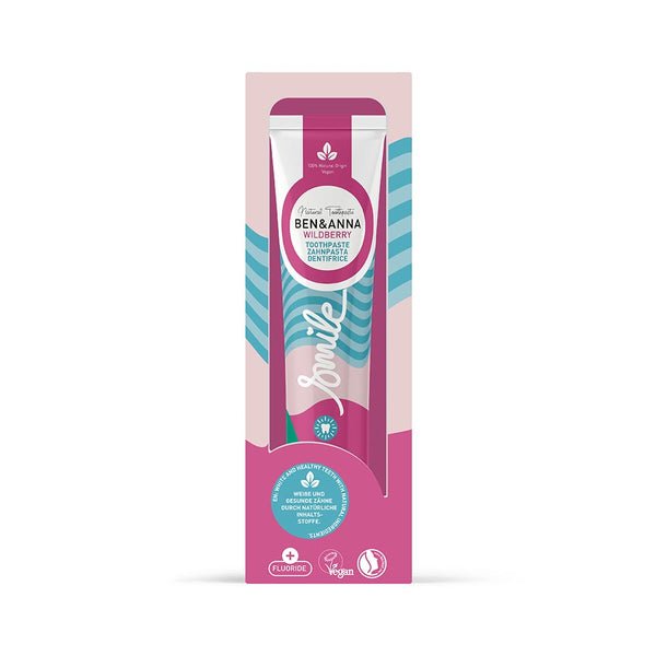 Ben & Anna Zubní pasta s fluoridem (75 ml) - Wild Berry