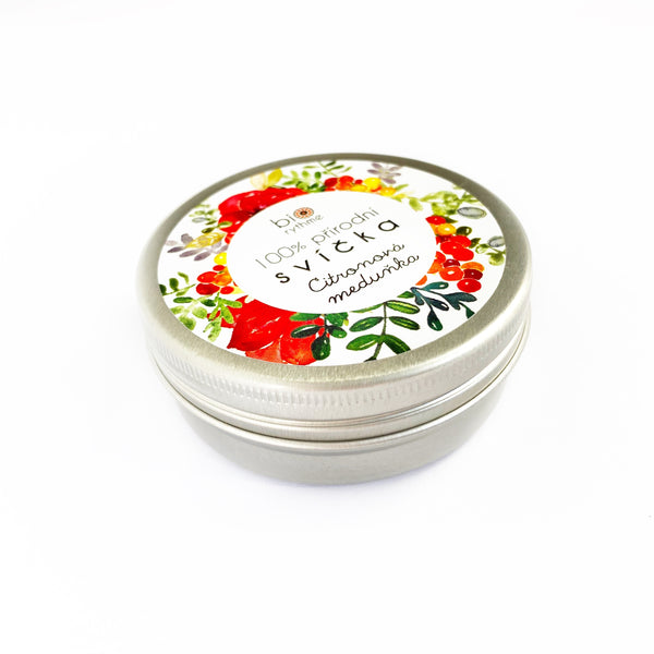 Biorythme Extravagantně přírodní svíčka - Citronová meduňka (70 g)