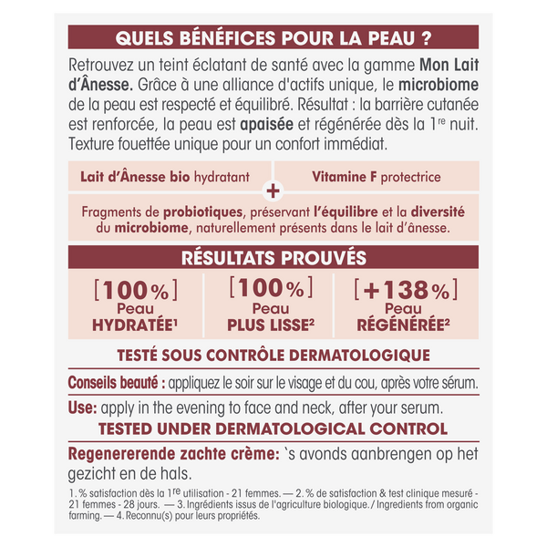 SO’BiO étic Krém noční regenerační s oslím mlékem BIO (50 ml)