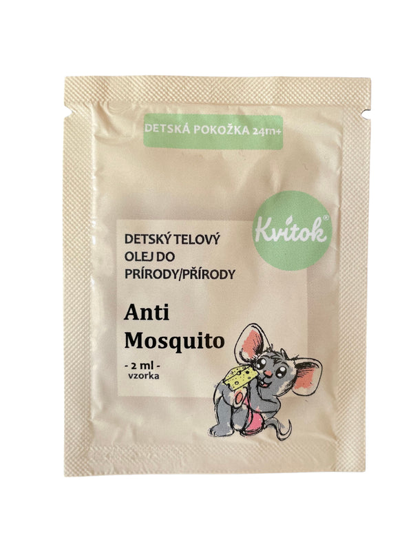Kvitok Dětský ochranný tělový olej do přírody - vzorek (2 ml)