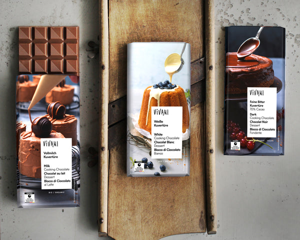Vivani Čokoláda bílá na vaření BIO (150 g)
