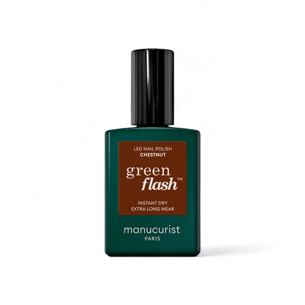 Manucurist Green Flash LED gel lak na nehty - Chestnut (15 ml)