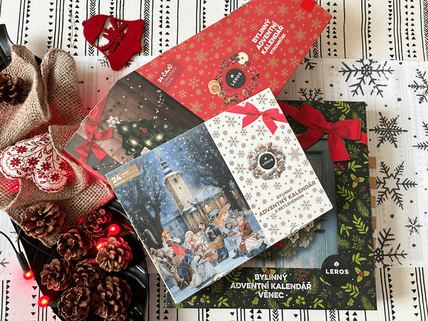LEROS Bylinný adventní kalendář (24 nálev. sáčků) - Betlém - pošk. obal