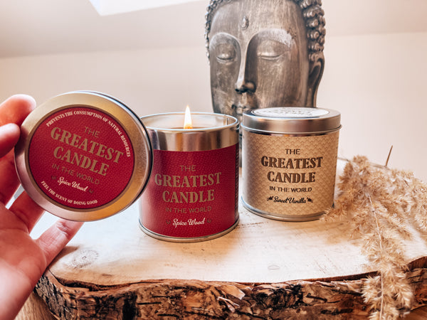 The Greatest Candle Vonná svíčka v plechovce (200 g) - dřevo a koření