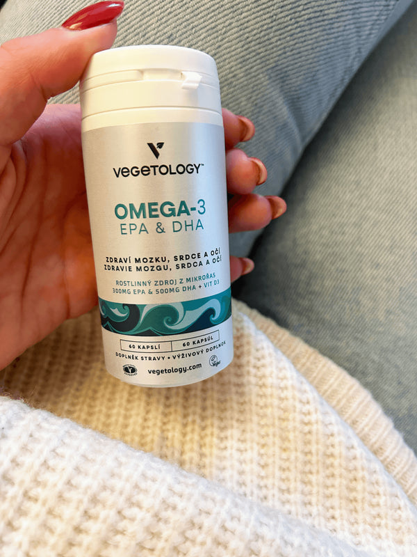Vegetology Omega-3 (Opti3) - EPA a DHA s vitaminem D3 (60 kapslí)