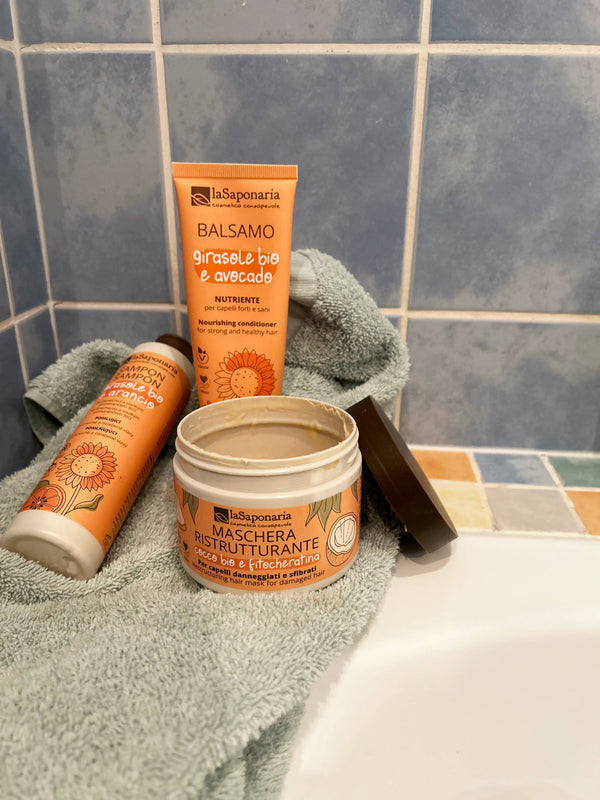 laSaponaria Šampon se slunečnicí a sladkým pomerančem BIO (200 ml)