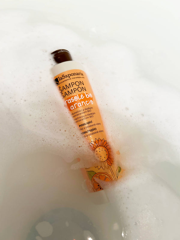 laSaponaria Šampon se slunečnicí a sladkým pomerančem BIO (200 ml)