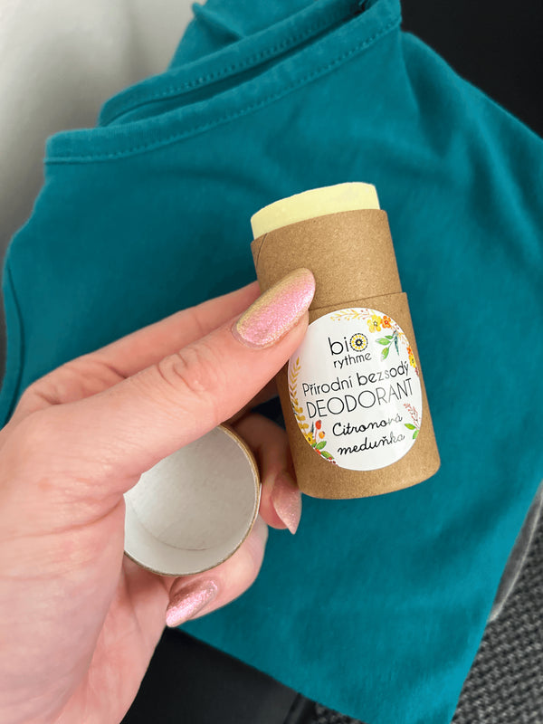 Biorythme Tuhý deodorant bez sody Citronová meduňka (35 g)