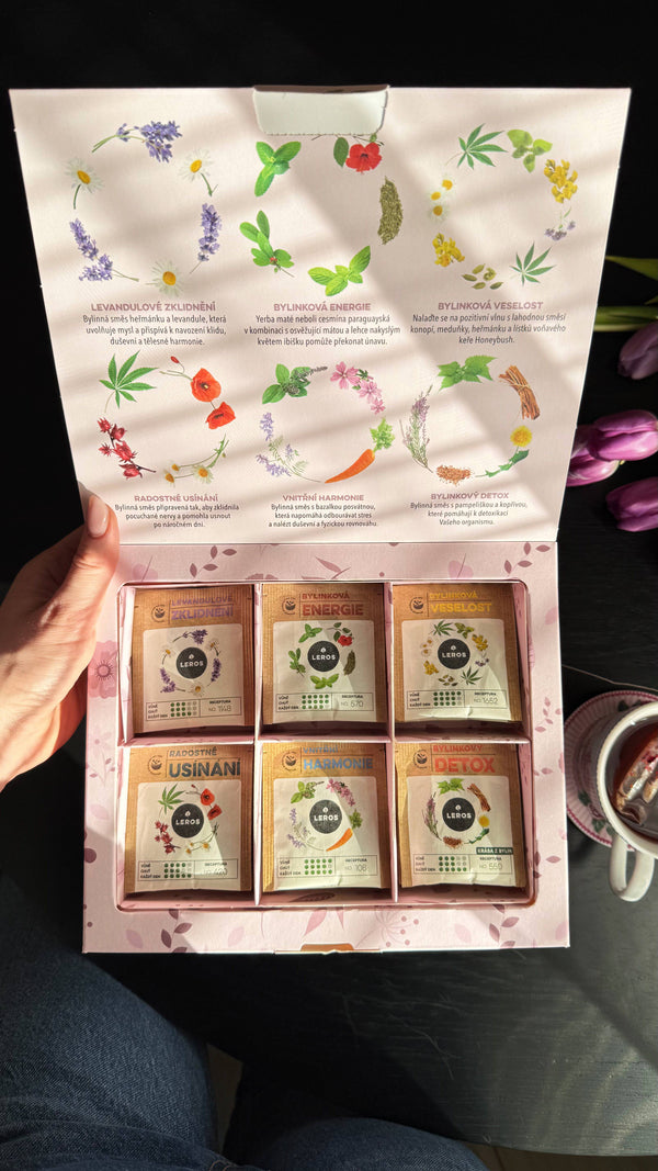 LEROS Dárková sada bylinných čajů Voňavá louka - nálev. sáčky (6 x 5 ks)