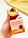 Velvety Koupelová bomba s rakytníkovým olejem - Pomeranč - muffin (45 g)