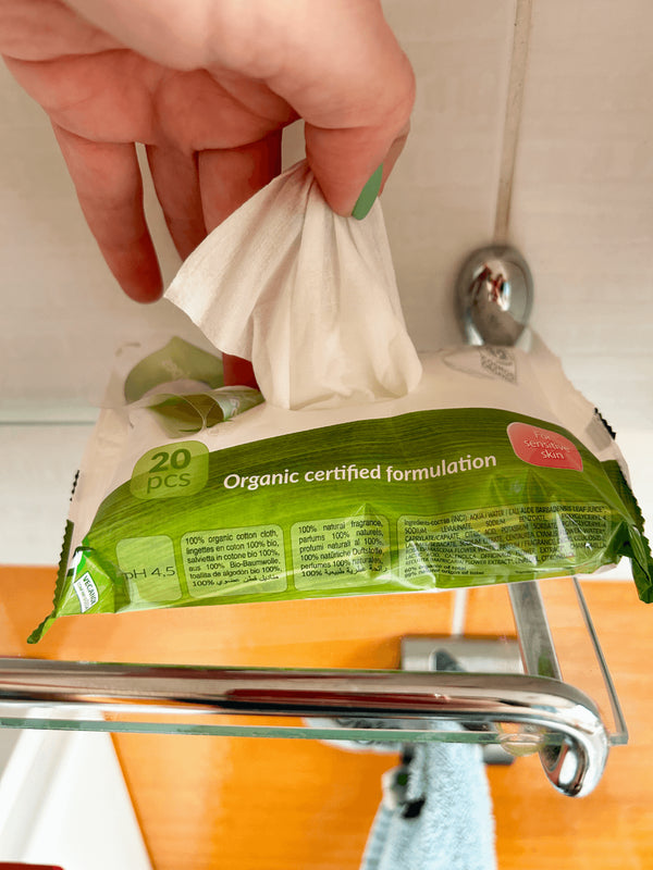 Organyc Vlhčené ubrousky pro intimní hygienu BIO (20 ks)