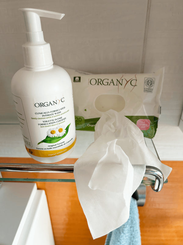 Organyc Vlhčené ubrousky pro intimní hygienu BIO (20 ks)