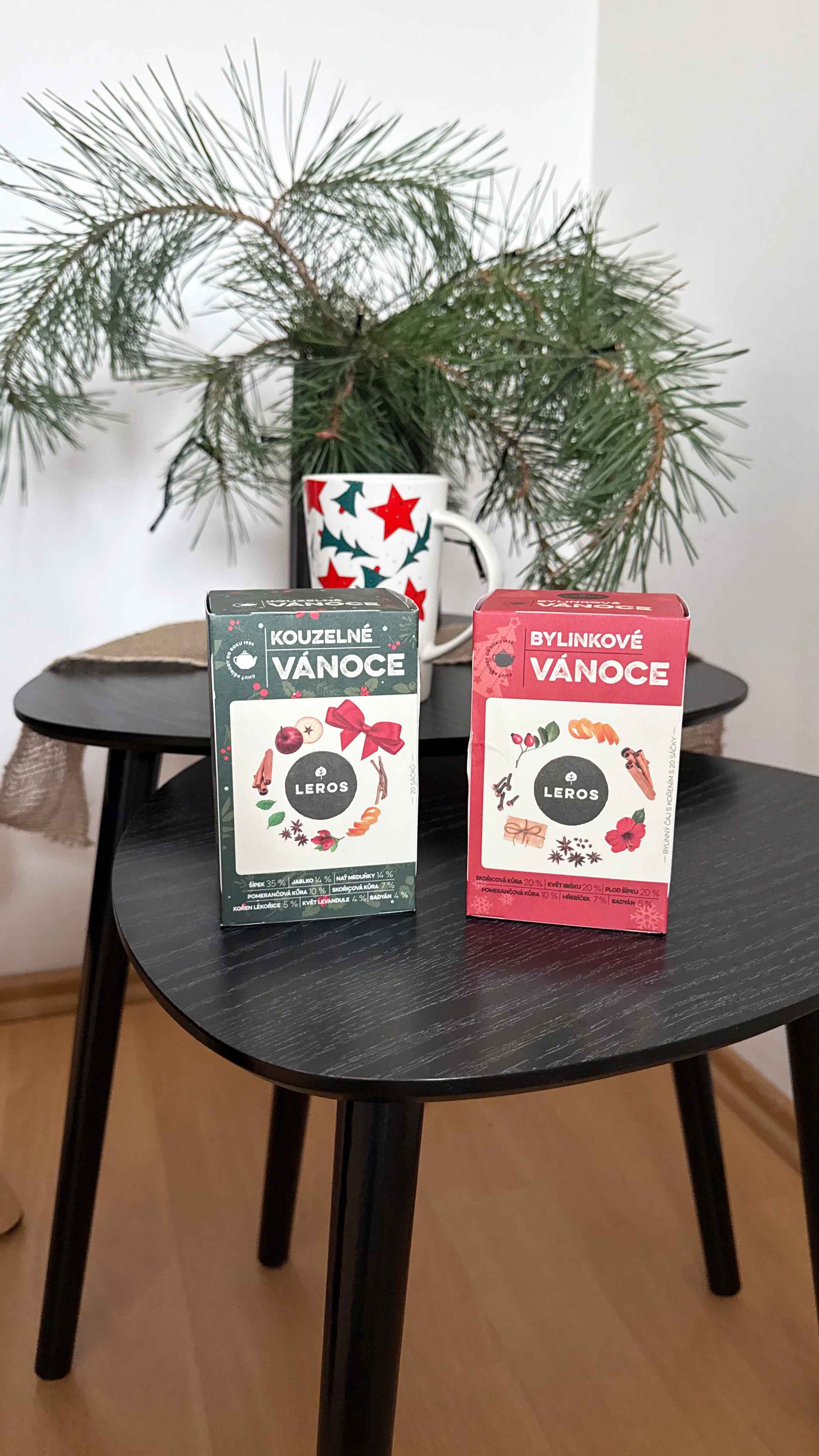 LEROS Dárková sada (2 x 20 nálev. sáčků) - Čaje pro vánoční harmonii