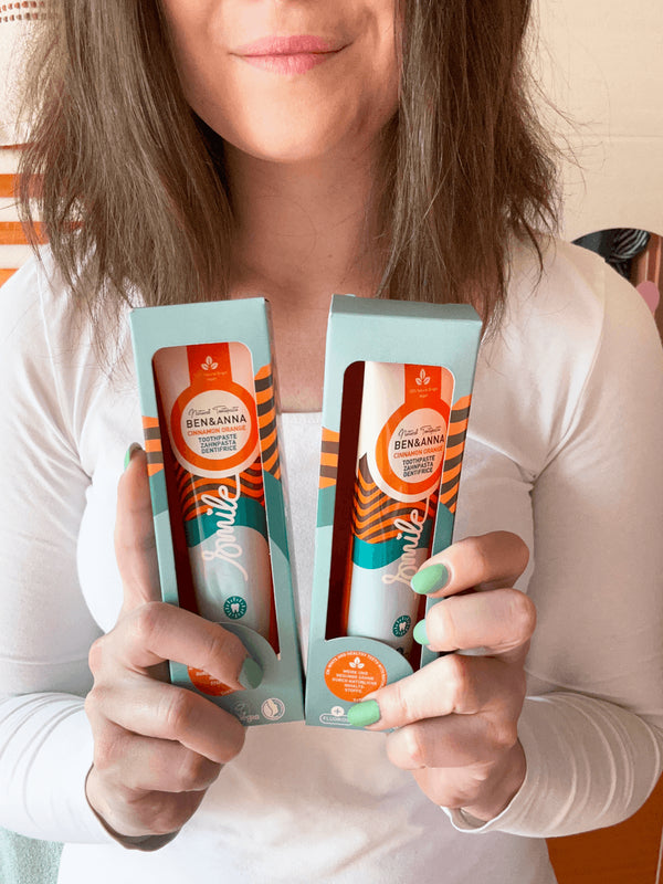 Ben & Anna Zubní pasta s fluoridem (75 ml) - Cinnamon Orange