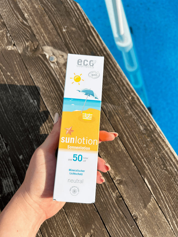 Eco Cosmetics Opalovací mléko Neutral bez parfemace SPF 50 BIO (125 ml)