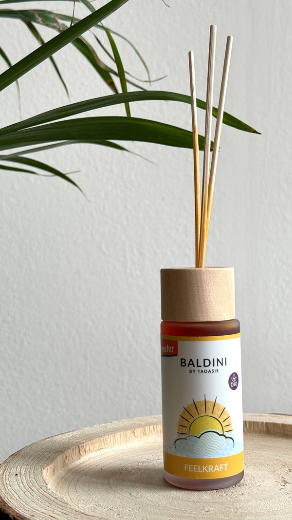 TAOASIS Baldini Aroma difuzér s tyčinkami FeelPower BIO (50 ml)
