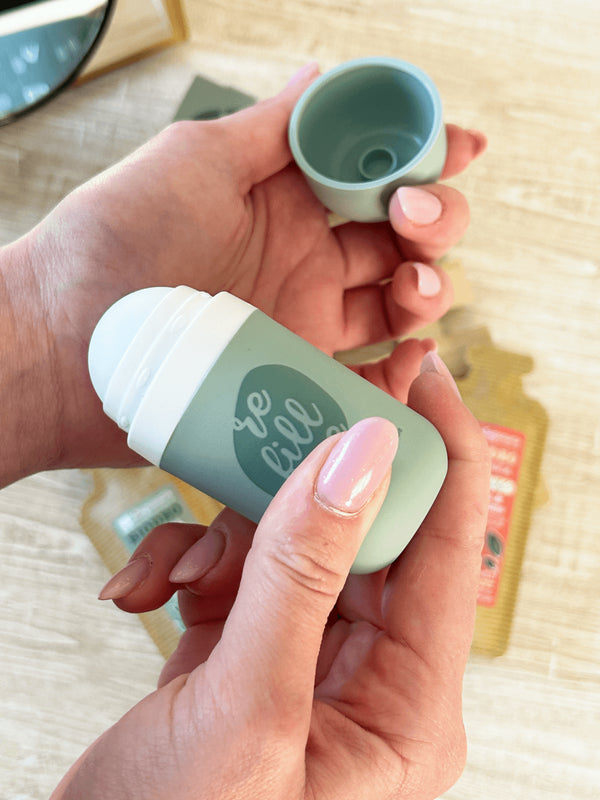 laSaponaria Zvýhodněná sada Aplikátor na roll-on deodorant + náplň Sunrise (40 ml)