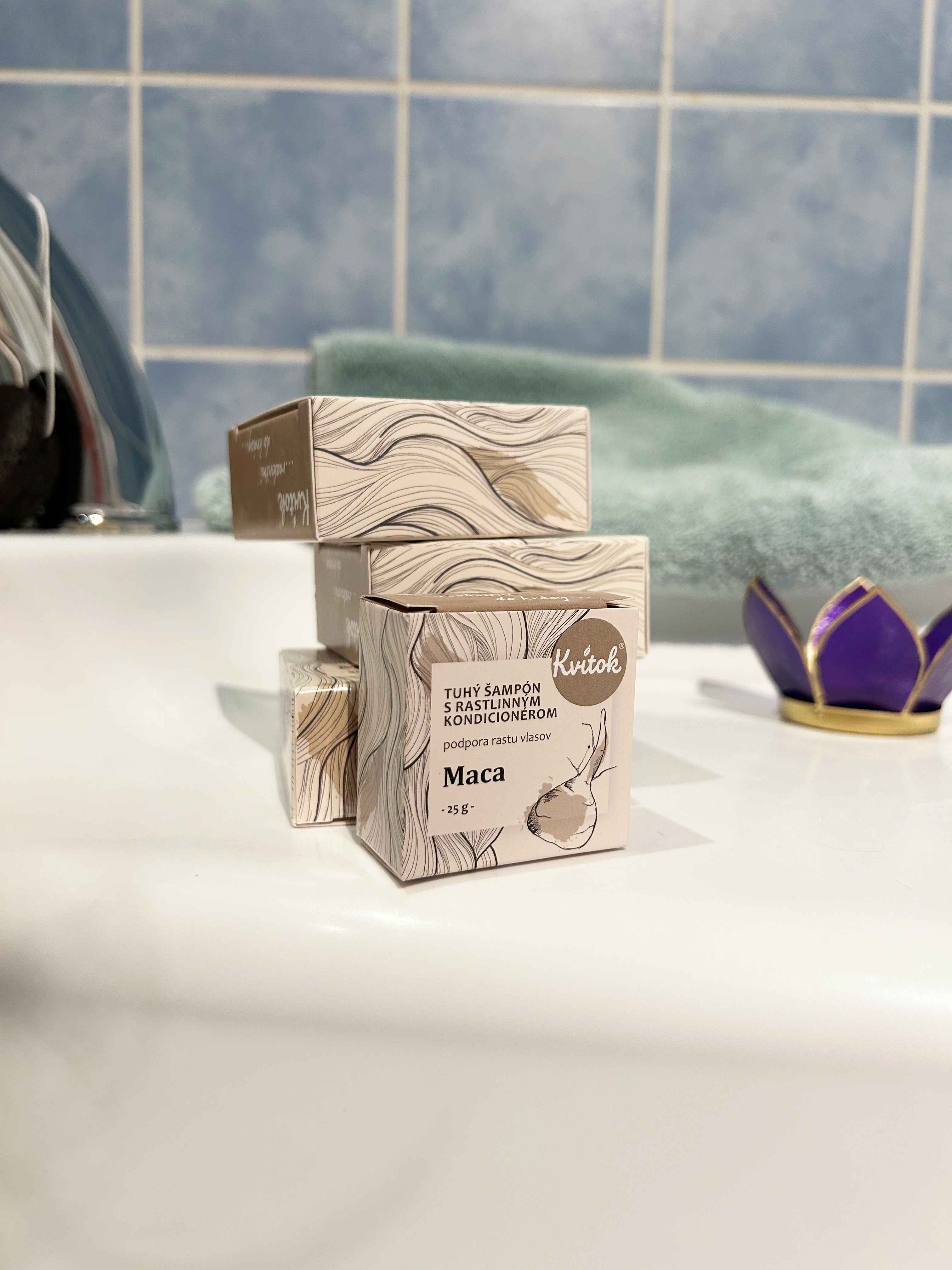 Kvitok Tuhý šampon s kondicionérem Maca