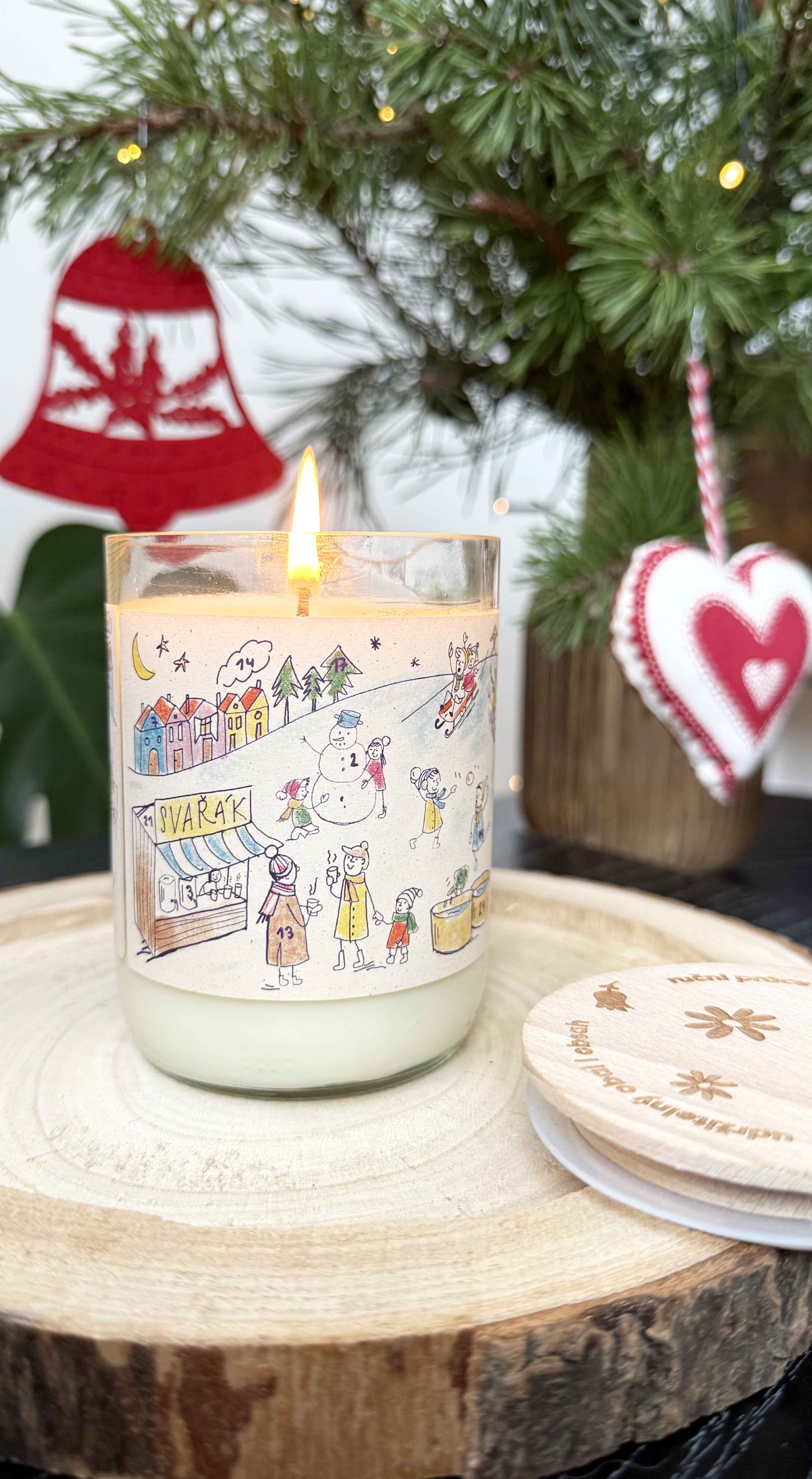Rozvoněno Vonná svíčka - Voňavý advent (300 ml)