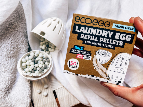 Ecoegg Náplň do pracího vajíčka na bílé prádlo s vůní svěží bavlny - na 50 pracích cyklů