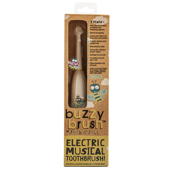 Jack n' Jill Dětský elektrický zubní kartáček s melodií Buzzy Brush