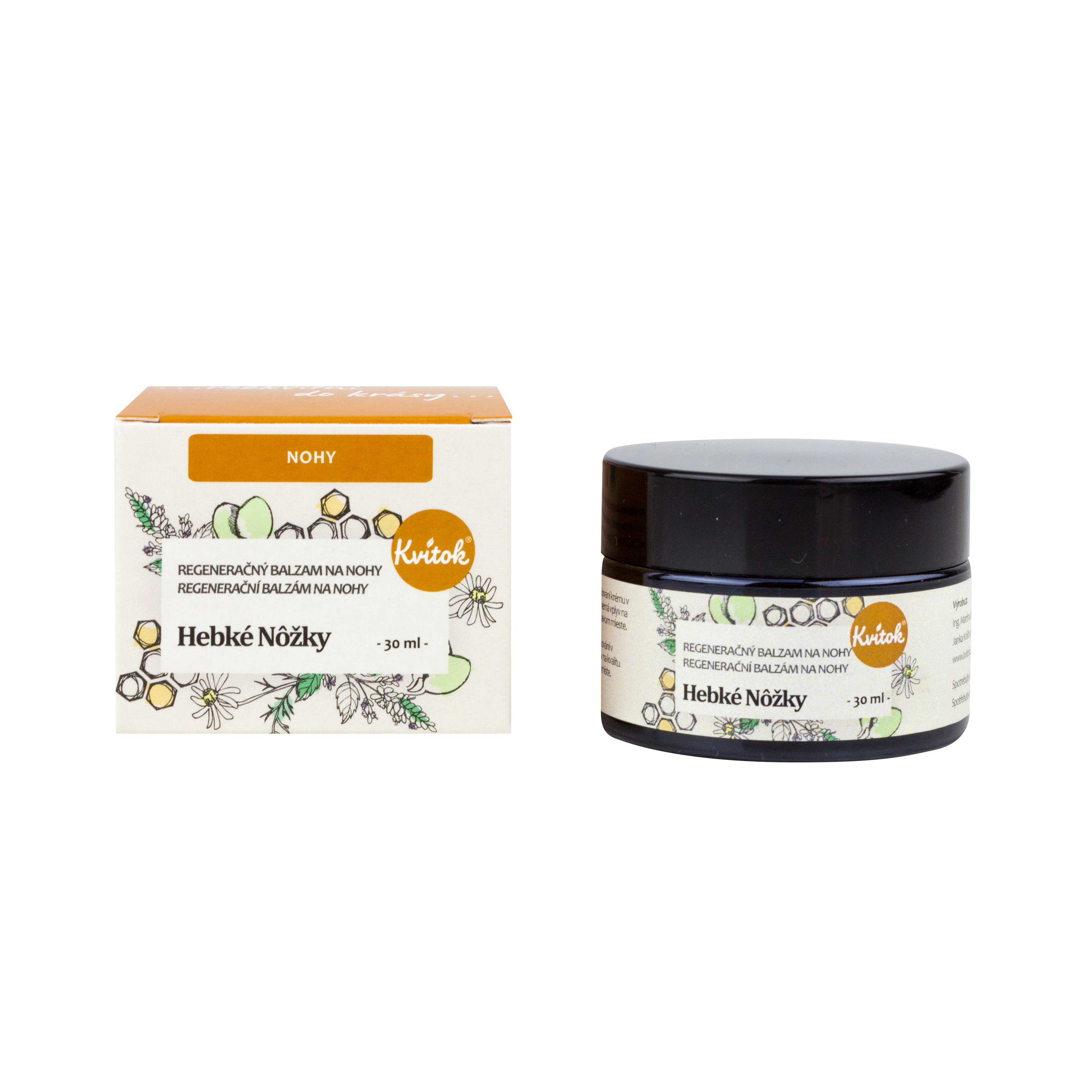 Kvitok Regenerační balzám Hebké nožky (30 ml)
