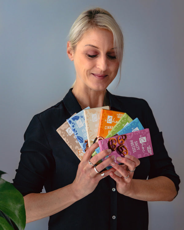 iChoc Tabulka kakaová vegan skořicová rolka BIO (80 g)