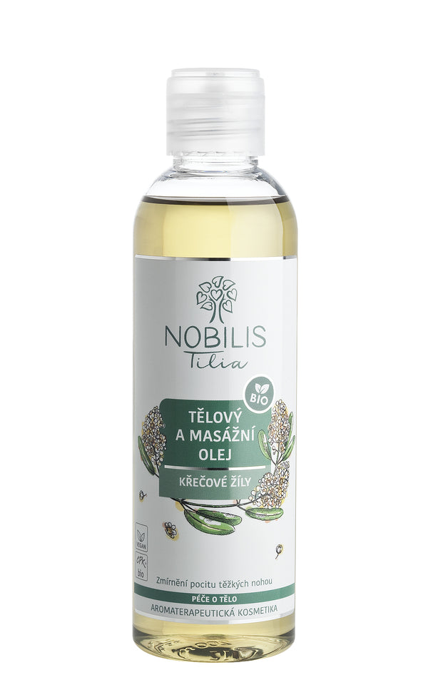 Nobilis Tilia Tělový a masážní olej Křečové žíly BIO (200 ml)