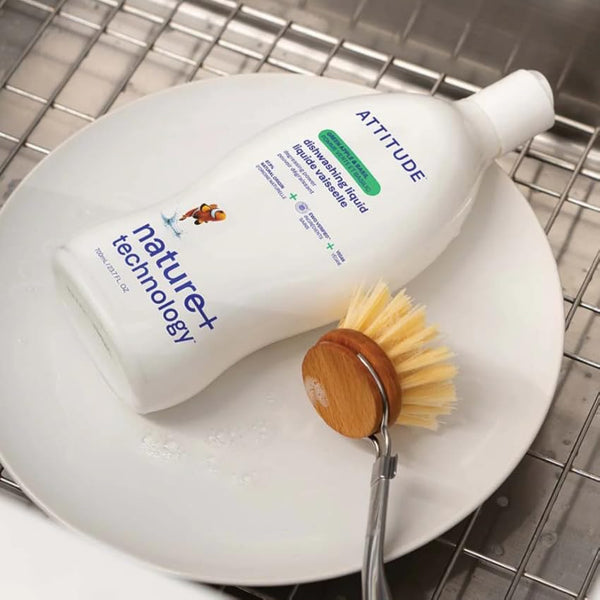 Attitude Prostředek na mytí nádobí s vůní zeleného jablka a bazalky (700 ml)