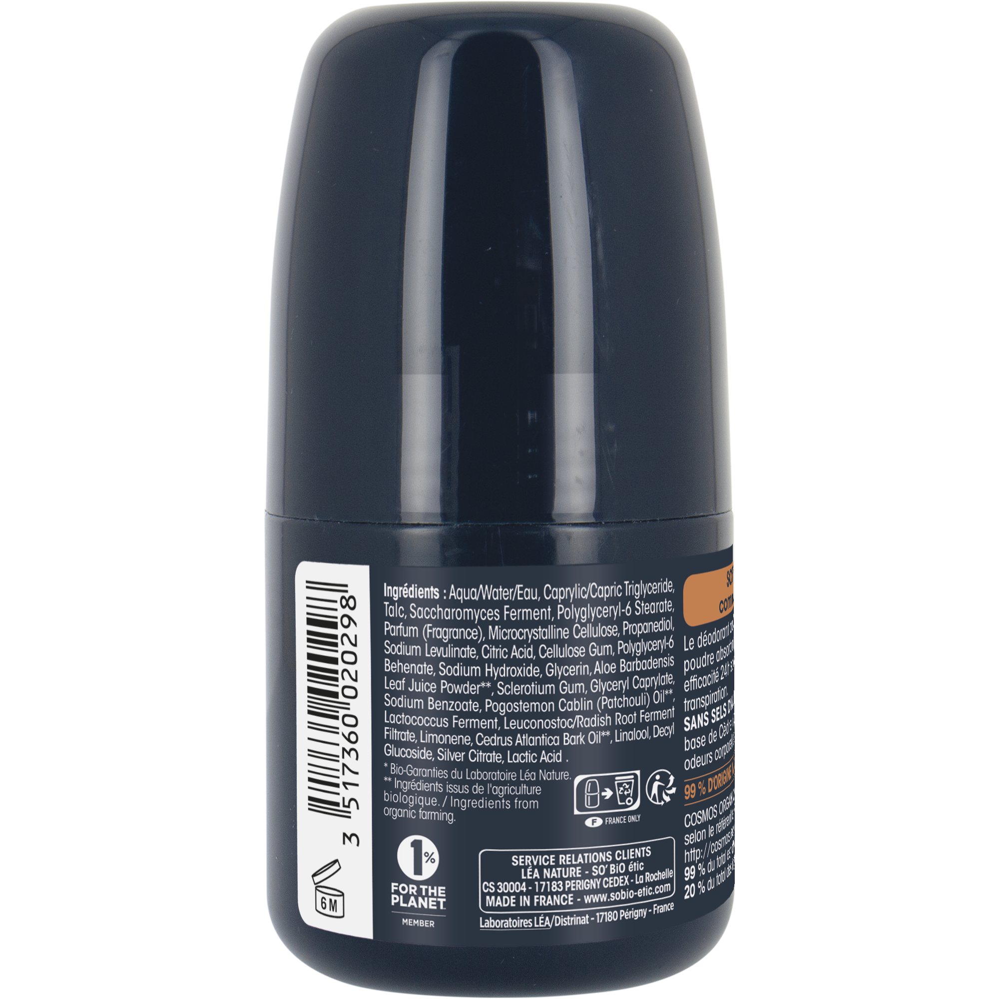 SO’BiO étic Deodorant roll-on 24h MEN - cedr BIO (50 ml)