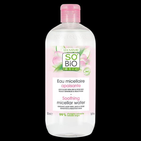 SO’BiO étic Voda micelární s Aloe Vera zklidňující BIO (500 ml)