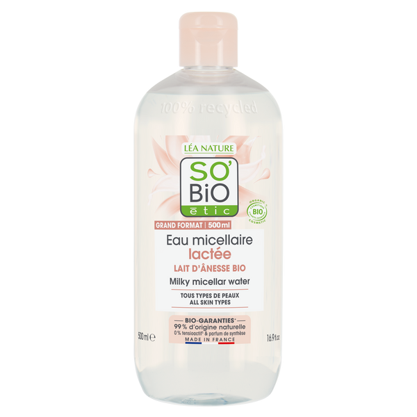 SO’BiO étic Voda micelární s oslím mlékem BIO (500 ml)
