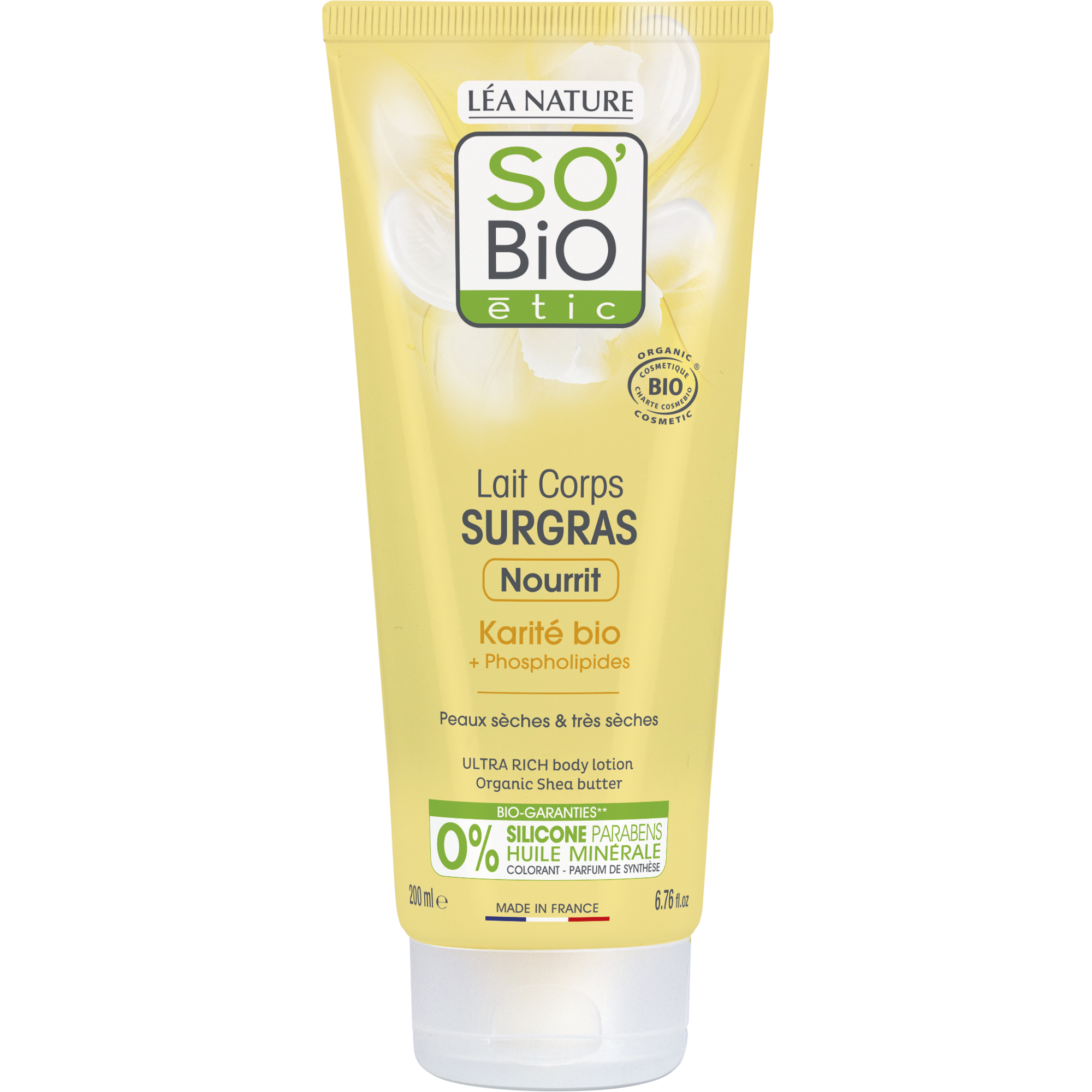SO’BiO étic Mléko tělové ultra výživné s karité BIO (200 ml)