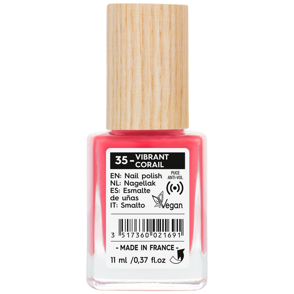 SO’BiO étic Lak na nehty - 35 vibrující korálová (11 ml)