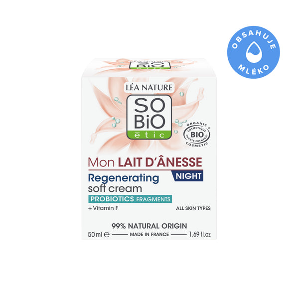 SO’BiO étic Krém noční regenerační s oslím mlékem BIO (50 ml)