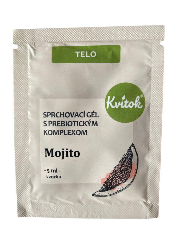 Kvitok Jemný sprchový gel s prebiotickým komplexem Mojito - vzorek (5 ml)