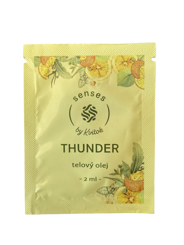 Kvitok Senses Vyživující tělový olej Thunder - vzorek (2 ml)