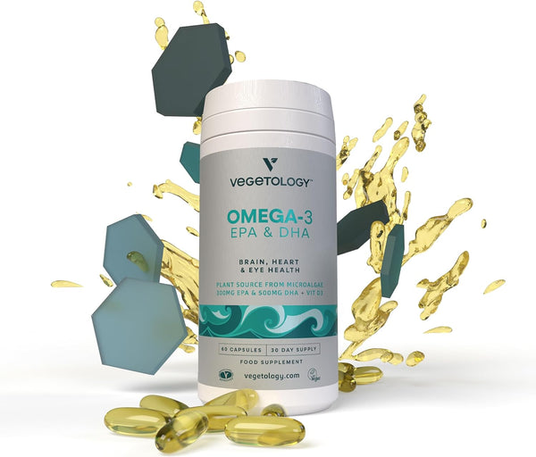Vegetology Omega-3 (Opti3) - EPA a DHA s vitaminem D3 (60 kapslí)